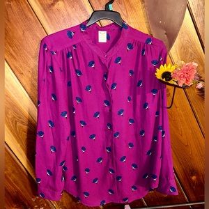 Faded Glory Blouse XL 100% Polyester